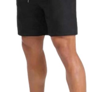 شورت رجالي وشبابي رياضي بخامة ميلتون قطن وبوليستر مع جيوب بسوستة، تصميم عملي ومريح لجميع الأنشطة الرياضية والمشي من ميزة