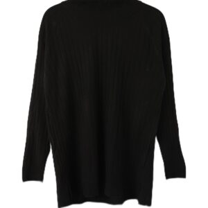 LC واكيكي تونيك تريكو بقصة مستقيمة واكمام طويلة وقبة مدورة للنساء