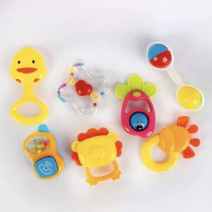 مجموعة شنط خشخيشة للاطفال من اخر، متعددة الالوان، باشكال مختلفة