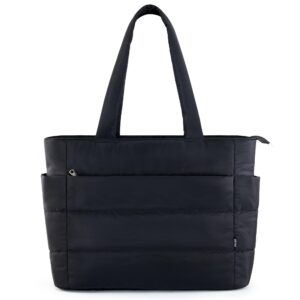 شنطة يد كبيرة توت مبطنة خفيفة الوزن لحمل جميع المتسوقين للسفر والعمل وصالة الالعاب الرياضية والاستخدام الكاجوال