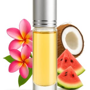 عطر الشاطئ الكهربائي للنساء - زيت عطري كهربائي دوار 12 مل - زيت عطري برائحة الزهور والفواكه العطرية المركزة يدوم طويلا خال من الكحول - مستوحى من الشاطئ الكتريك