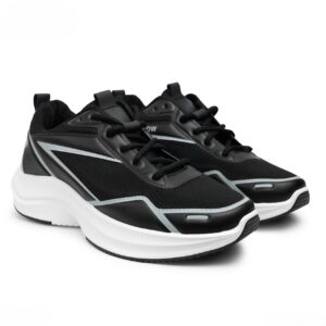 حذاء رياضي كاجوال للرجال -مريح جدا-خفيف الوزن- خامات طبيعيه مقاومة للبكتريا والفطريات والروائح الكريهه – الألوان {رمادى & أسود & أبيض} - (HK01)