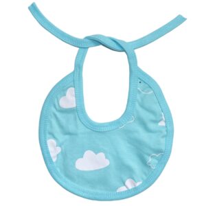 بافتة قطن بطبعة سحابة للبنات من جوكي إم إم - أزرق فاتح