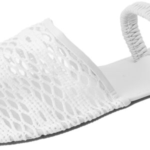 OX womens OX-W-47-White/Red Slipper