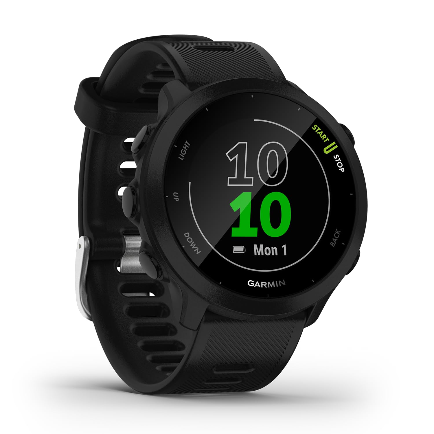 61eTqEILa9L Garmin Forerunner 55, GPS Running Watch with Daily Suggested Workouts, Up to 2 Weeks of Battery Life, Black