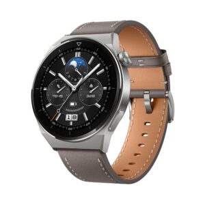 HUAWEI WATCH GT 3 Pro Smartwatch - Fitness Tracker and Health Monitor with Heart Rate, ECG & Blood Oxygen Monitoring - Long Lasting Battery Up to 2 Weeks - Sapphire Watch Dial - Bluetooth - 46" Grey
