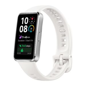 HUAWEI Band 10 Smartwatch with AI-powered Fitness Monitoring, Pro-Level Sleep Analysis, Emotional Wellbeing Assistant, Streamlined Metallic Design, Fast Charging,iOS & Android, HUAWEI Care+, White