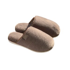 شبشب شتوي منزلي مخملي ناعم دافئ ومضاد للانزلاق للأزواج النساء والرجال مناسب لفصل الشتاء والخريف