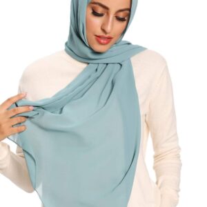 حجاب للنساء، وشاح حجاب شيفون للنساء، شال طويل