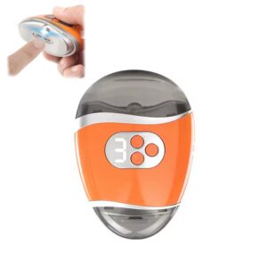 قصافة اظافر كهربائية اوتوماتيكية 2 في 1 مع اداة تشذيب اظافر خفيفة للعناية بالاظافر وكبار السن، اداة تشذيب اظافر كهربائية، اداة مانيكير (3 في 1 برتقالي)