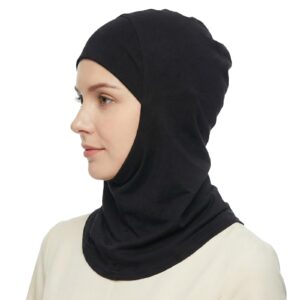 Instant Hijab Cotton Sports Scarf Seamless Stretchable Barely Feel Head Cover Women