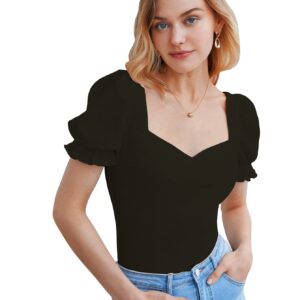 بلايز سيمبليسيتي بقصة ضيقة وقبة قلب جميلة للنساء والفتيات من شاسمي