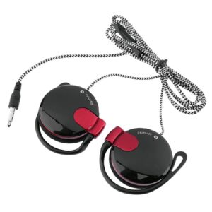 Irovami Headset, 3.5mm Wired Gaming Headset On-Ear Sports Headphones Ear-hook Music Earphones w/Microphone In-line Control for Smartphones Tablet Laptop Desktop PC