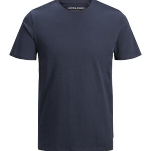 تيشرت أساسي برقبة دائرية ضيقة وأكمام قصيرة للرجال من جاك اند جونز (عبوة من قطعة واحدة)