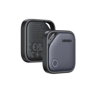 UGREEN FineTrack (Samsung Only), 2 Pack Bluetooth Tracking Tags Compatible with Samsung SmartThings App, Item Finder Smart Tracker for Keys, Luggage, Passport, Car GPS Tracking