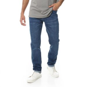 بنطلون جينز عملي قياسي بقصة عادية للرجال من اندورا