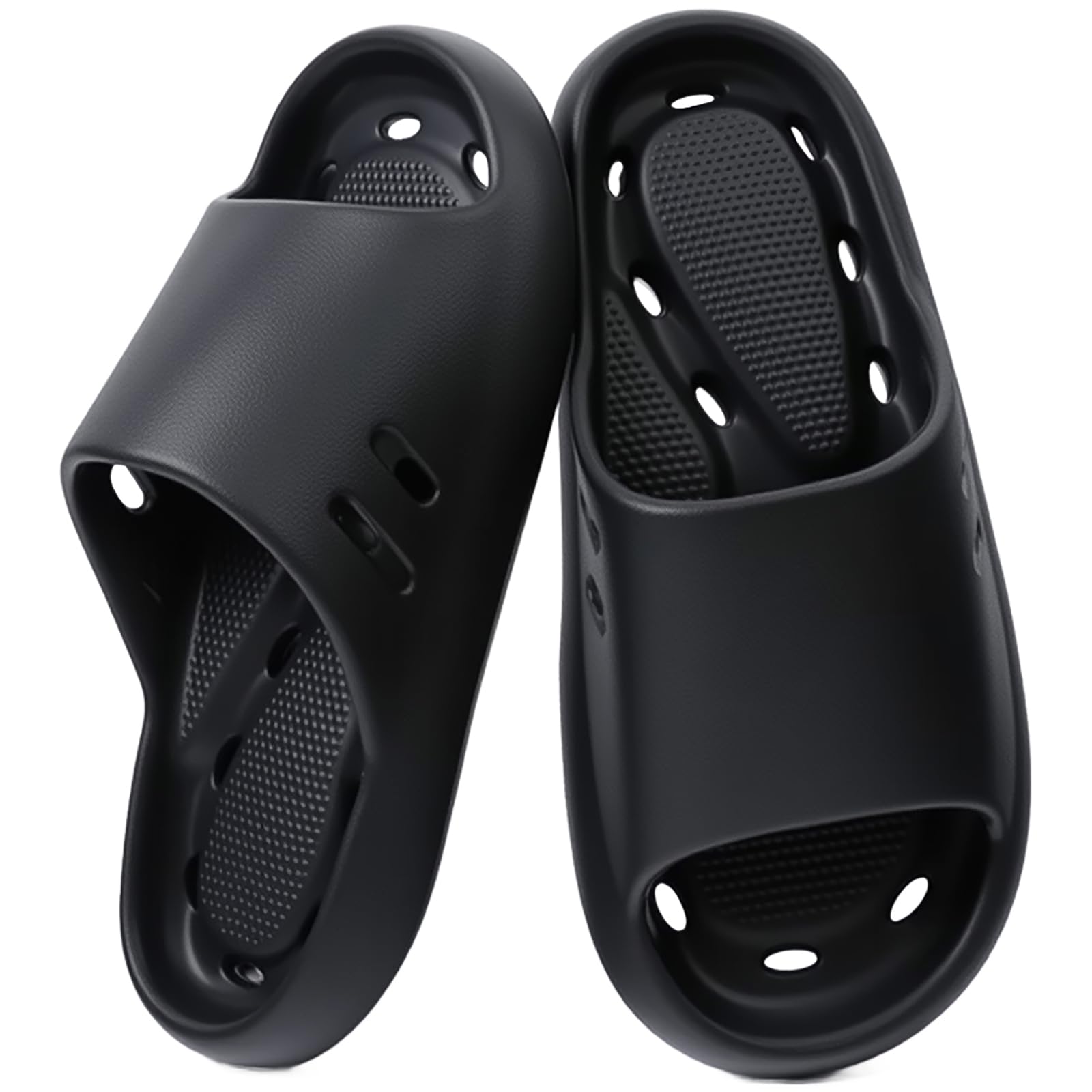 61lMMx1Gz4L شبشب للحمام والدش مضاد للانزلاق للرجال للاستخدام الداخلي والخارجي مصنوع من مادة ايفا للنساء