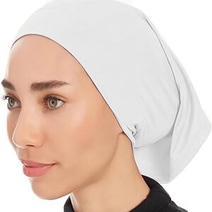 غطاء رأس للحجاب تحت الوشاح، حجاب إسلامي، قبعة صغيرة مبطنة مرنة بدون خياطة للنساء، غطاء داخلي لوشاح الرأس من جودتول