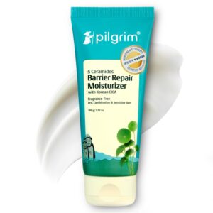 كريم للوجه من بيلغريم مرطب بخمسة سيراميد، مناسب لجميع أنواع البشرة، 100 جرام