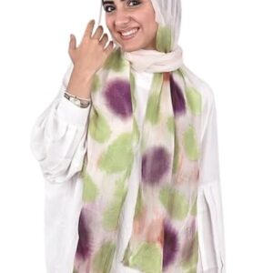 سكارف قطن مصبوغ بالربط للنساء من لو فوال