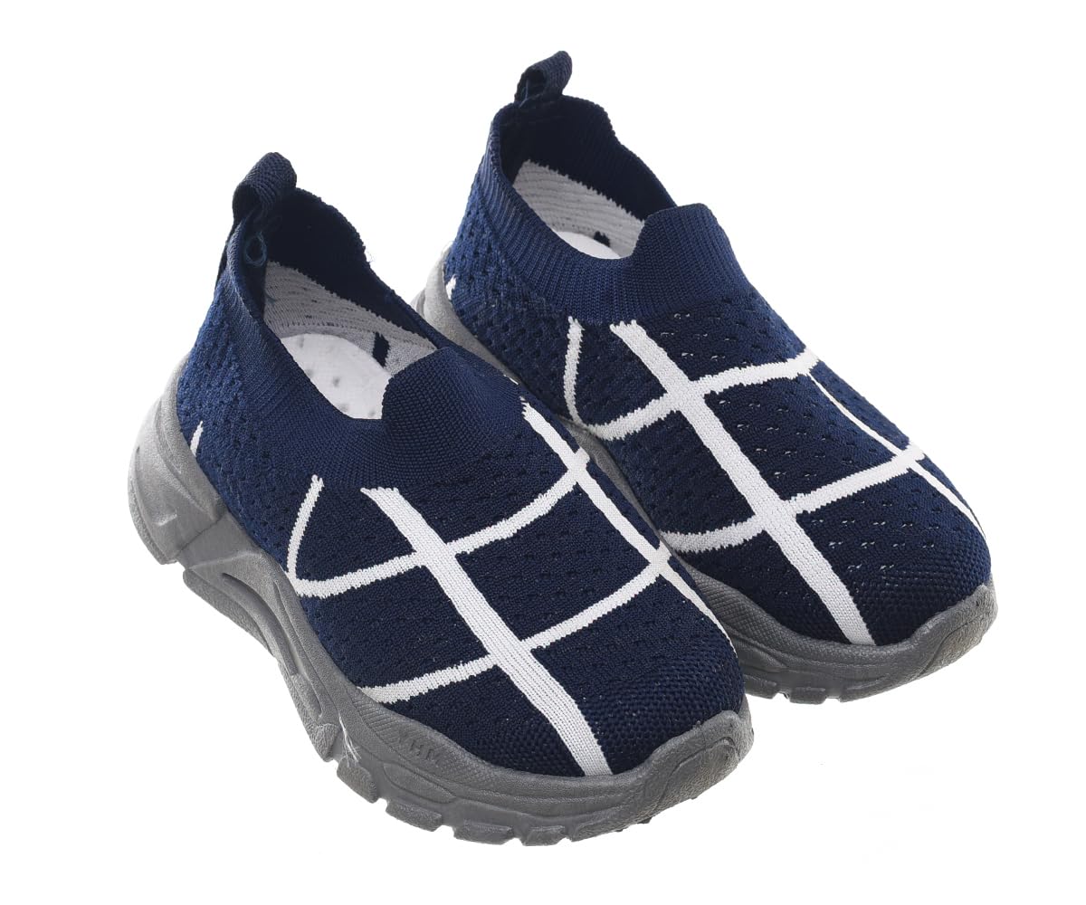 61nKvMVHB2L 99.99 Kids' Lace Up Canvas Sneakers - Navy