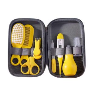 شنطة أدوات العناية بالأطفال ممتعة – مجموعة شاملة للراحة والعناية بأسلوب أنيق ومريح (اصفر)