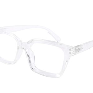 نظارات حجب الضوء الأزرق للرجال والنساء كلاسيك بفريم مربع سميك من فيسيدي، B2661