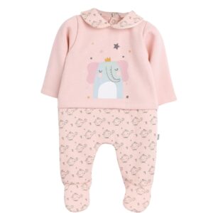 سالوبيت قصير مطبوع بأكمام طويلة للبنات من جونيور، عبوة من قطعة واحدة