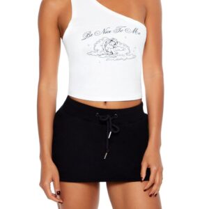 توب قصير مطبوع عليه عبارة Be Nice To Me للنساء من فوريفر 21