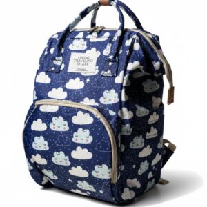 حقيبة ظهر مامي عملية ومريحة – للحفاظ على متعلقات البيبي بتصميم عصري مقاوم للماء مع جيب أمامي للحفاظ على الببرونة دافئة من BAGHERA STORE