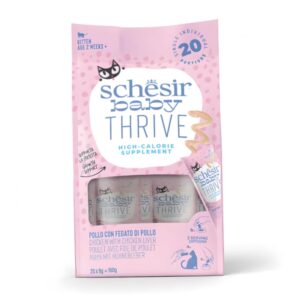 شيزر كبد دجاج ودجاج ثرايف للقطط الصغيرة من ساشيت، 20 × 8 جرام، طفل، قطعة