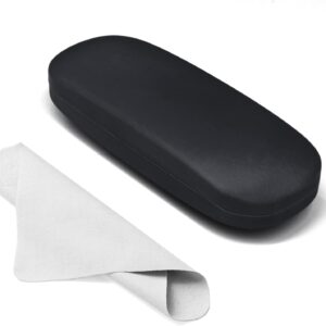 حافظة نظارات من اواسيسجالور بهيكل صلب - حافظة نظارات من الجلد الصناعي للنظارات الشمسية