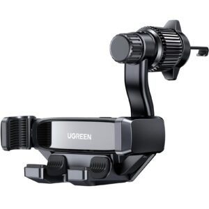 UGREEN Car Phone Holder Car Mount, [360° Swing Arm for Air Vent], One-hand Auto Lock, Metal Hook Mobile Holder, Fit for iPhone Air/17/16/15/14, Samsung S25/24/Z Flip, 4.7-7.2" Smartphone Accessories