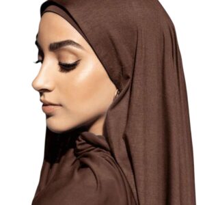 جيني سكارف وباندانا - حجاب للنساء - حجاب سهل الارتداء من القطن والليكرا - مقاس واحد