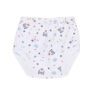 بابيلون ملابس داخلية قطنية للجنسين بطبعة دب (عبوة من قطعة واحدة)