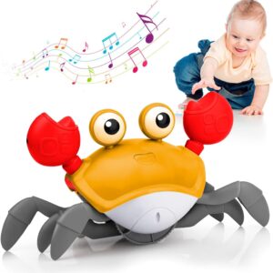 لعبة زاحفة من جوفيكوس، مصنوعة من البلاستيك، مناسبة للجنسين من عمر 6 أشهر. تتميز بكشف العوائق ووضع الموسيقى والوضع الهادئ. تساعد في تعزيز المهارات الحركية وتقوية العضلات من خلال أنشطة تامي تايم.