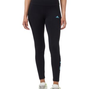 سروال ضيق اسينشالز حريمي من اديداس بخصر مرتفع مزين بلوجو العلامة التجارية عبوة قطعة واحدة