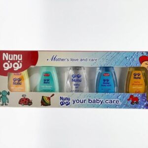 طقم للجسم كامل من نونو لنعومة البشرة وتنظيفها وترطيبها، مناسب لجميع أنواع البشرة، 50 مل