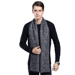 وشاح رجالي شتوي دافئ عصري كلاسيكي طويل ناعم للرجال هدية مثالية للعطلات