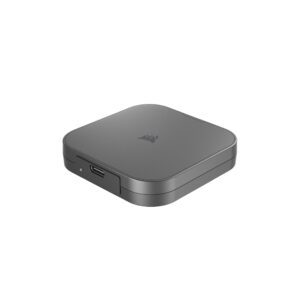 Corsair EX400U 1TB USB4 Portable External USB Type-C SSD – USB4, USB 3.2 Gen2 2x2 Connections, Up to 40Gbps, Plug and Play, MagSafe, Includes USB-C to USB-C (USB4) Cable – Windows PC, iOS Mac – Gray