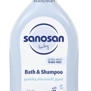 شامبو من سانوسان للشعر الناعم، تنظيف لطيف للبشرة الحساسة، خالٍ من البارابين والسيليكون والدموع، عبوة واحدة سعة 500 مليلتر