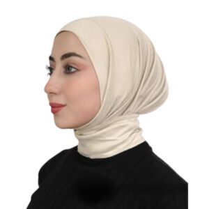 "طباقية كويتي أنيق برباط وكباسين ضد الصدأ - حجاب جيل بيور قطعه واحدة، تصميم مريح وسهل اللبس، مناسب لجميع الفصول"