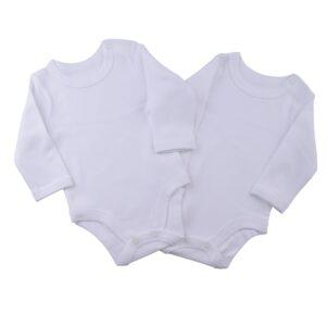 Elsayaad Kids Long Sleeve bodysuit (Pack of2) Baby and Toddler Underwear Set (pack of 2)
