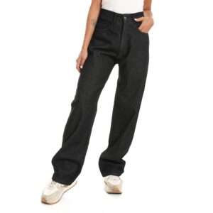 بنطلون وايد ليج اسود - للنساء