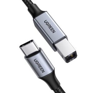 UGREEN USB C Printer Cable 1M USB C to B Cable,Canon,HP Printer Cord, Type B Wire Compatible with New MacBook,Dell XPS 15 13,HP Spectre X2,Google Chromebook Pixel,Microsoft Surface Pro