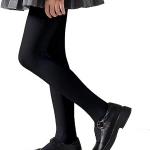 كولون لفصل الشتاء مصنوع من صوف سادة للبنات البيبي، بناطيل ضيقة سميكة وناعمة للحفاظ على الدفء للمدرسة، بناطيل لجينجز لفصل الشتاء للحفاظ على الدفء