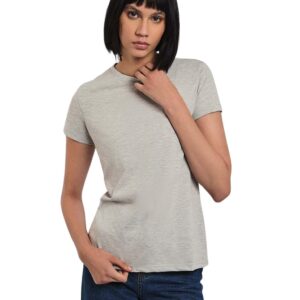 تيشيرت عصري بقصة عادية وأكمام قصيرة للنساء من بريمودا، PRWxx004637