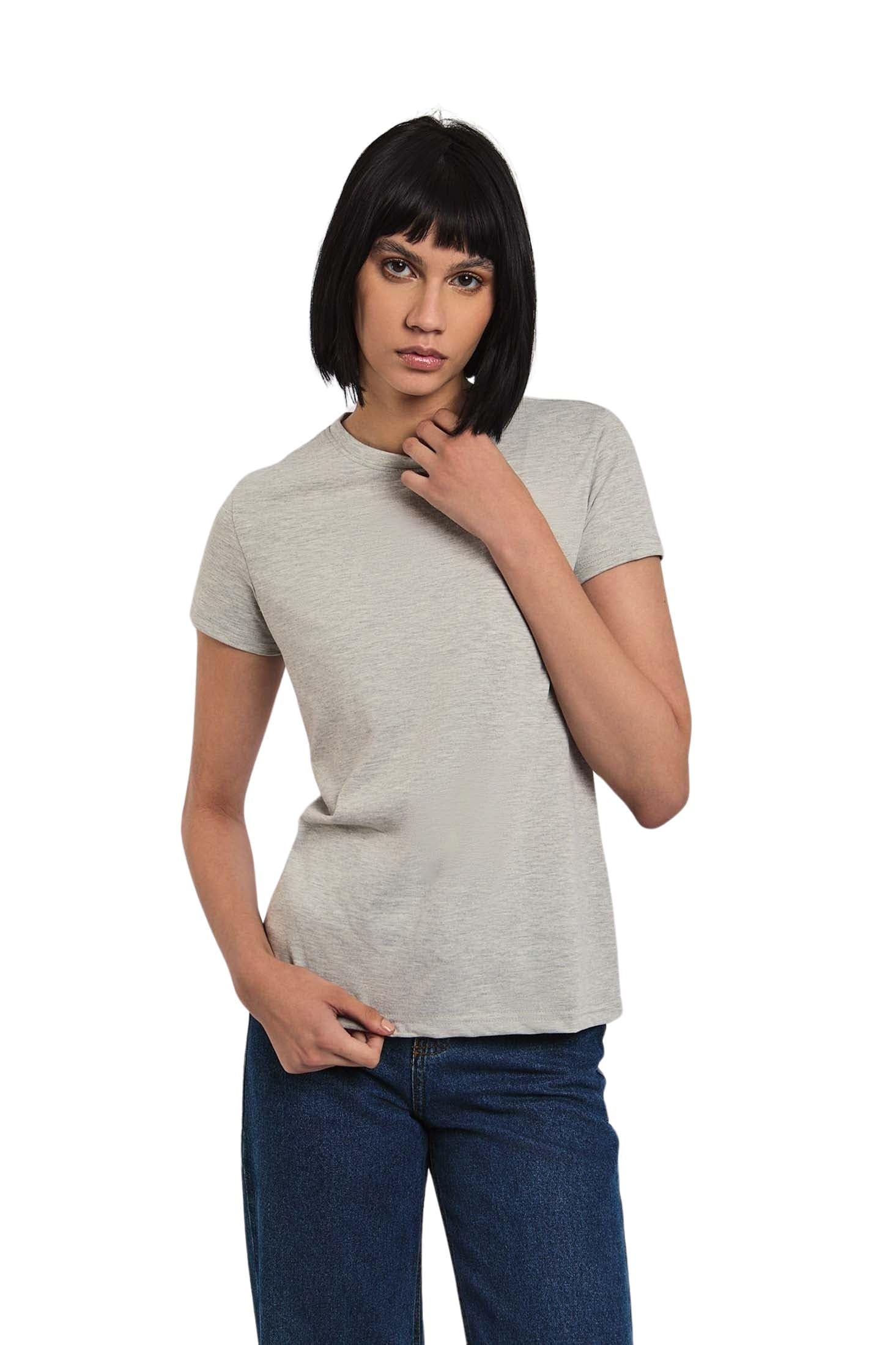 71-LFWJlO7L تيشيرت عصري بقصة عادية وأكمام قصيرة للنساء من بريمودا، PRWxx004637