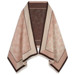 وشاح للنساء من باشمينا، شال حريري للارتداء مع فساتين السهرة، بطانية ناعمة على شكل معطف بونشو أو رداء
