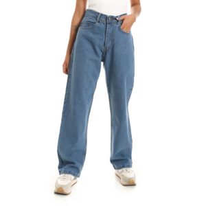 بنطلون وايد ليج ازرق - للنساء